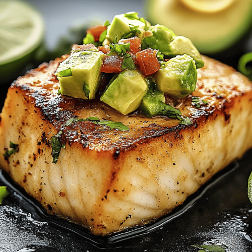 Sea Bass with Avocado Salsa