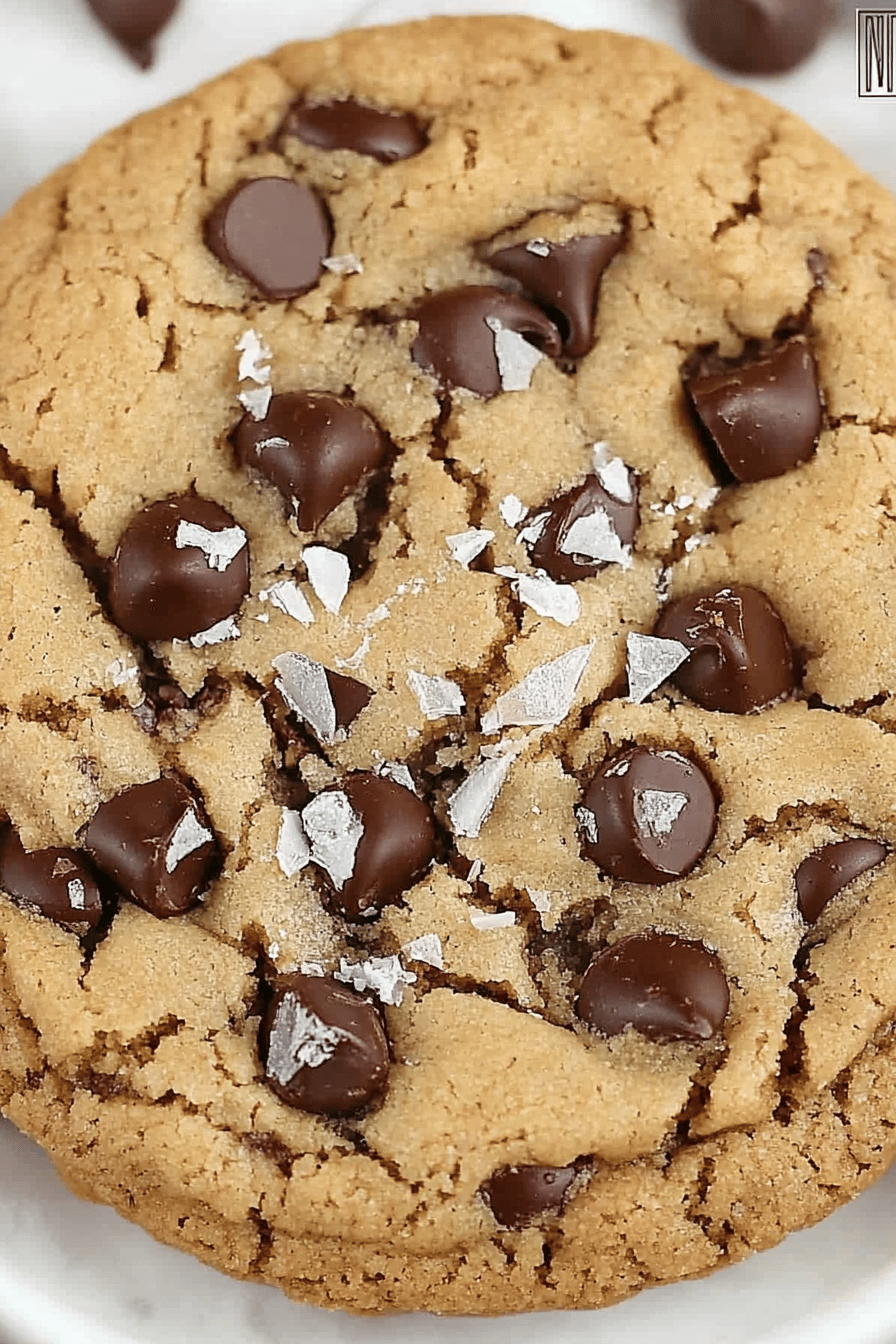 Single Serve Chocolate Chip Cookie final dish beautifully presented and ready to serve