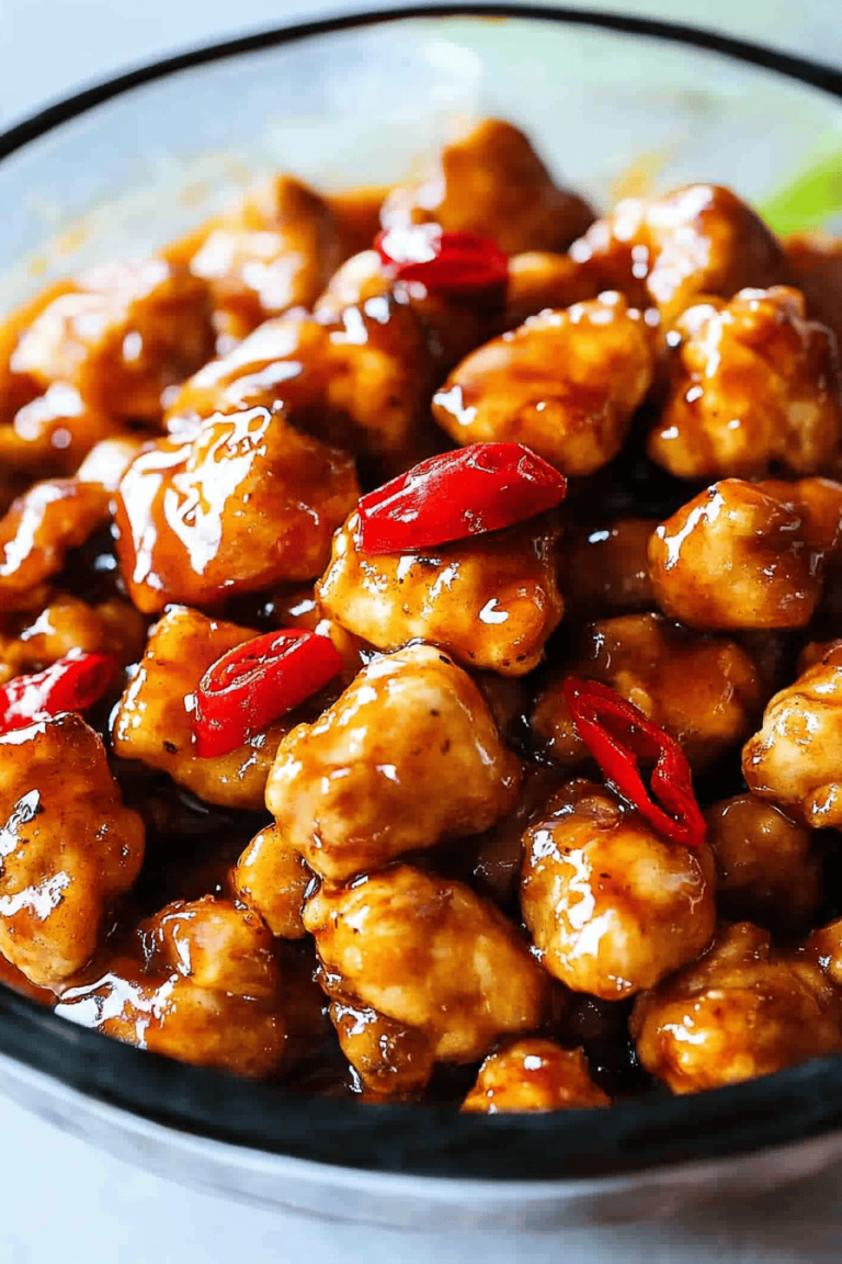Skinny General Tso's Chicken