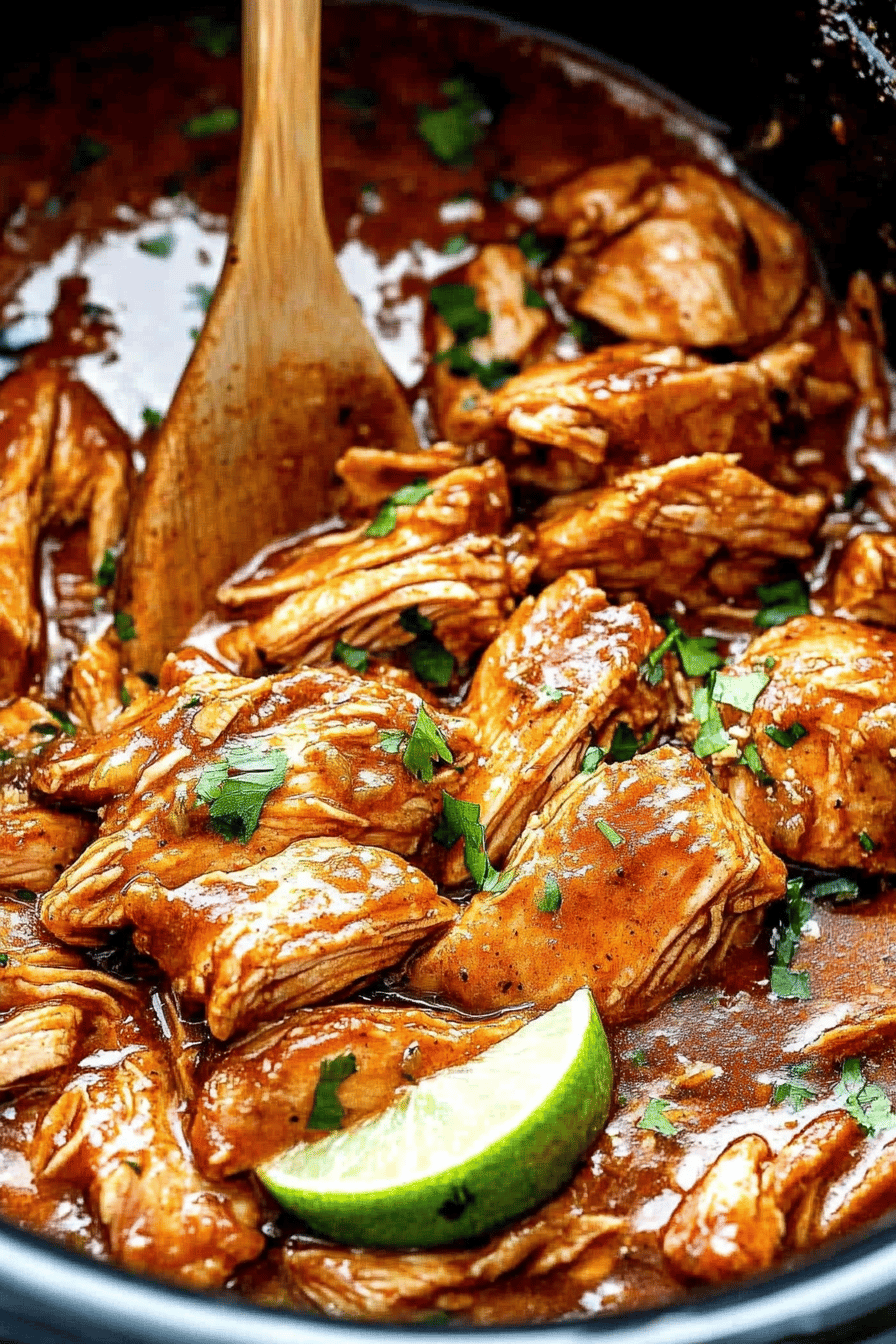 Slow Cooker Honey Lime Chicken ingredients organized and measured on kitchen counter