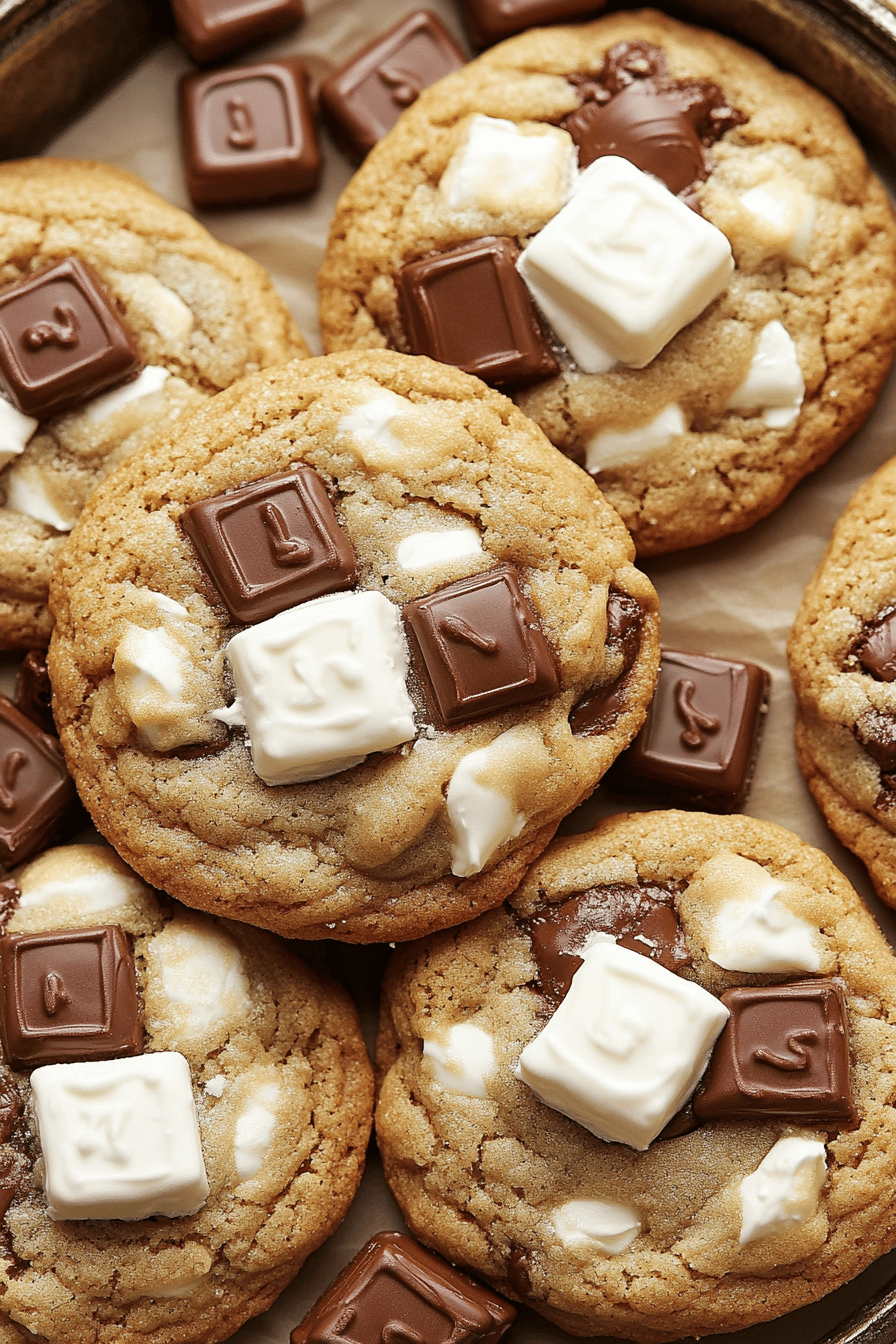 S'mores Cookies Recipe final dish beautifully presented and ready to serve