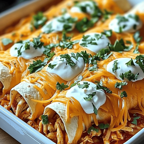 Smothered Baked Chicken Burritos