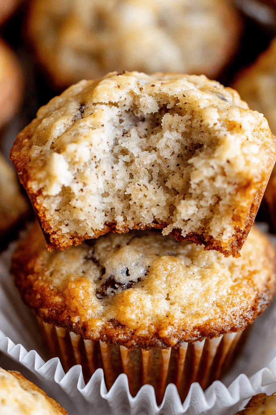 Sour Cream Banana Muffins final dish beautifully presented and ready to serve