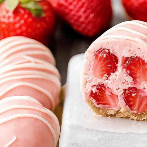 Strawberry Cheesecake Bites
