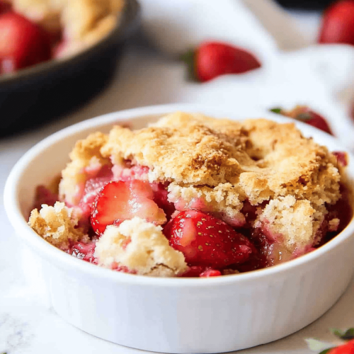 Strawberry Rhubarb Cobbler