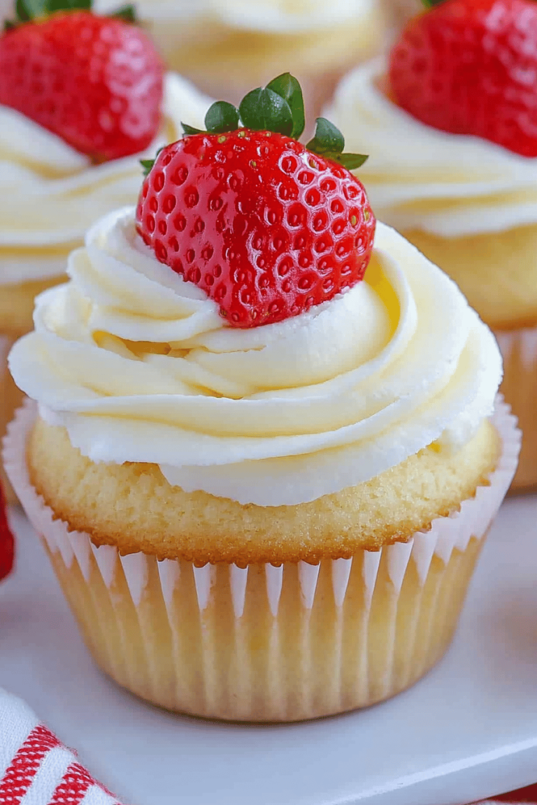 Strawberry Shortcake Cupcakes