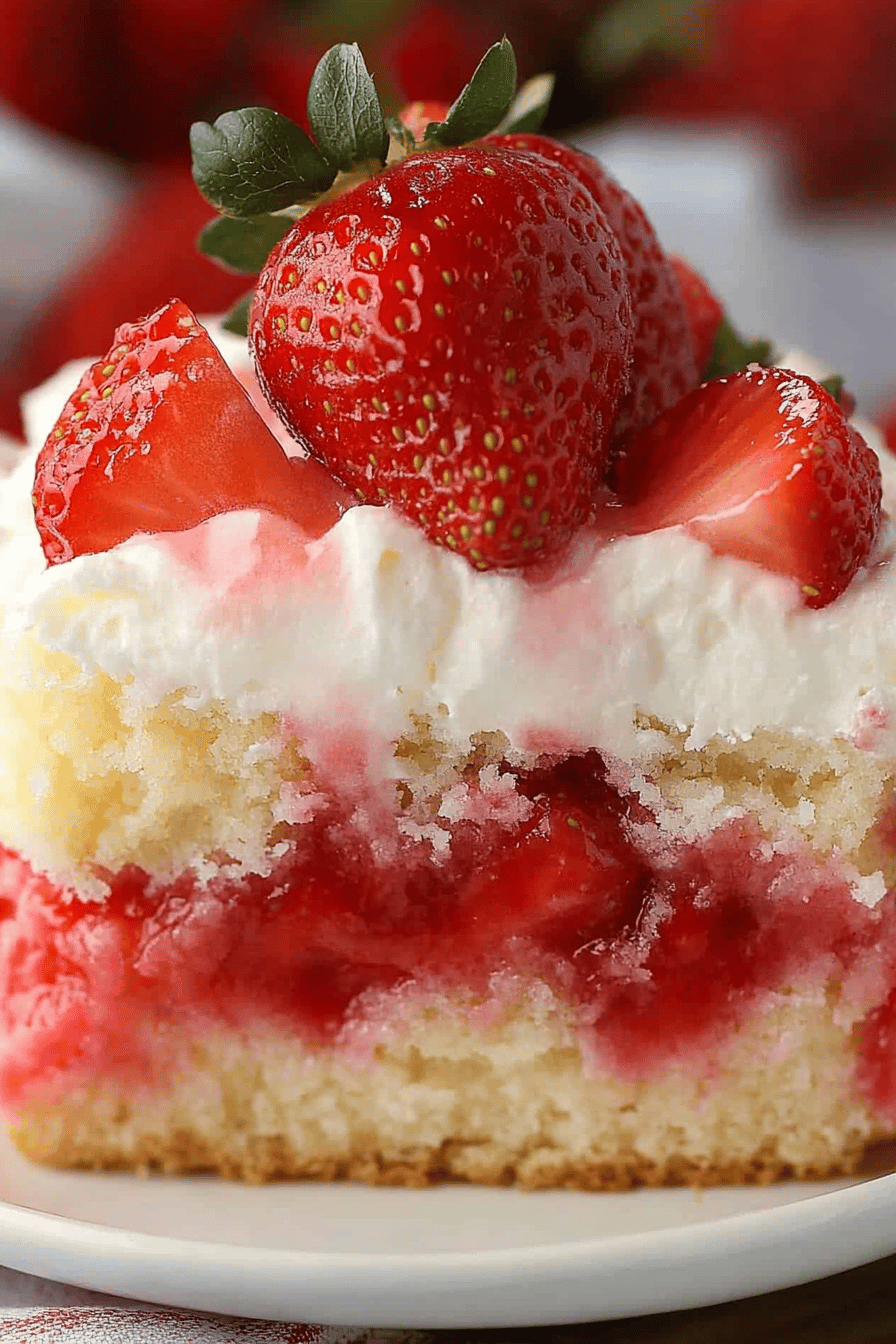 Strawberry Shortcake Sheet Cake