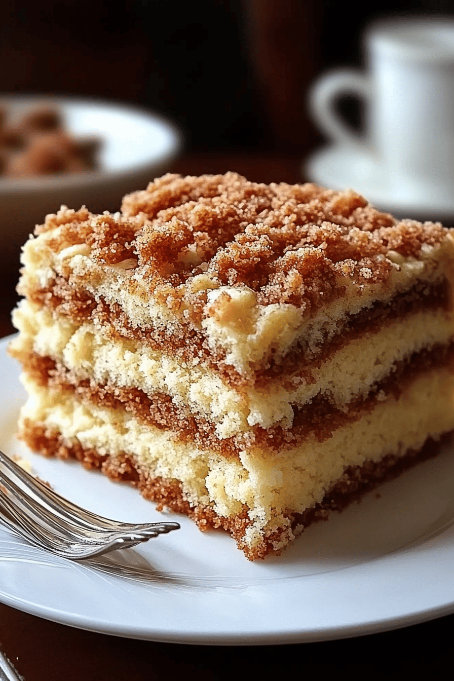 Streusel Coffee Cake final dish beautifully presented and ready to serve