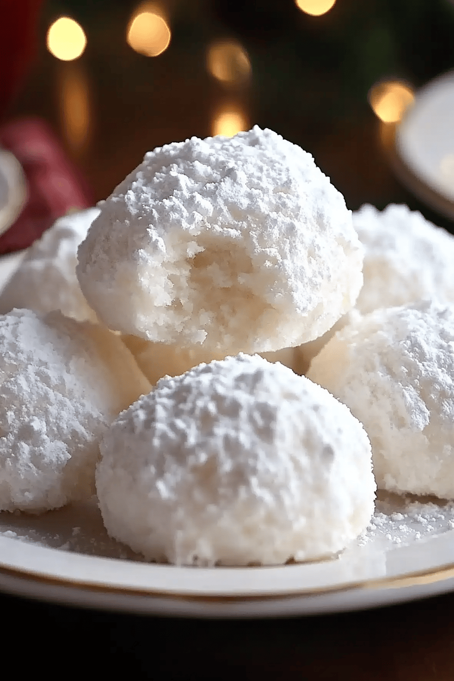 Sweetened Condensed Milk Snowballs final dish beautifully presented and ready to serve