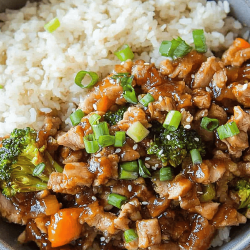 Teriyaki Turkey Rice Bowl