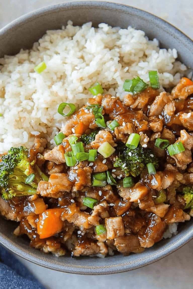 Teriyaki Turkey Rice Bowl