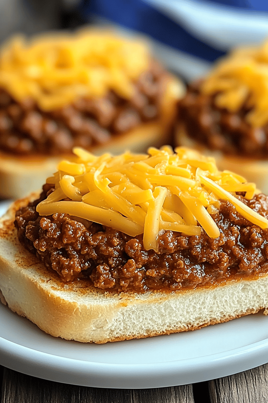Texas Toast Sloppy Joe Recipe final dish beautifully presented and ready to serve