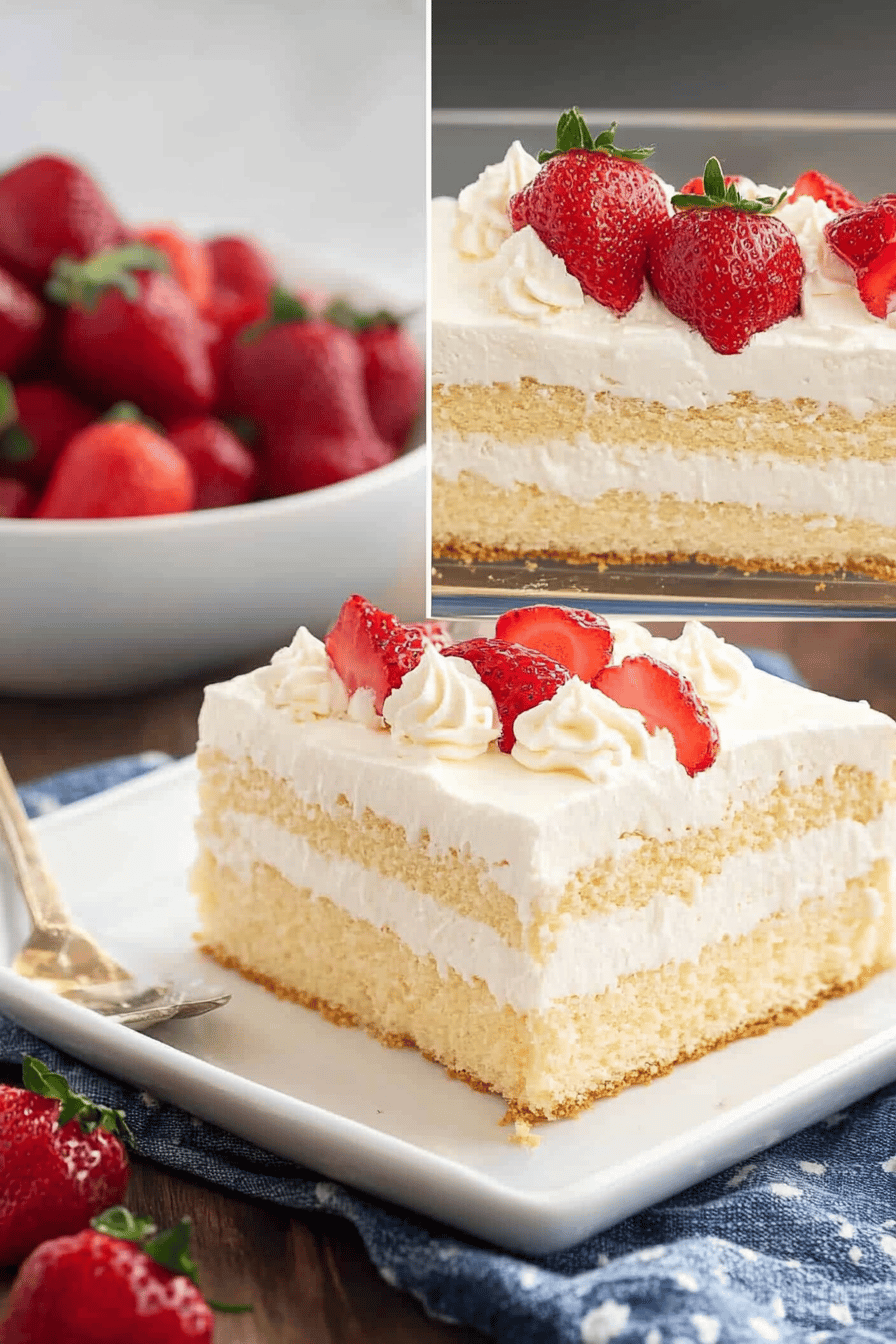 Tres Leches Cake Recipe final dish beautifully presented and ready to serve
