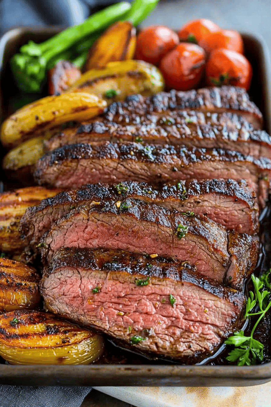 Tri-Tip Marinade final dish beautifully presented and ready to serve