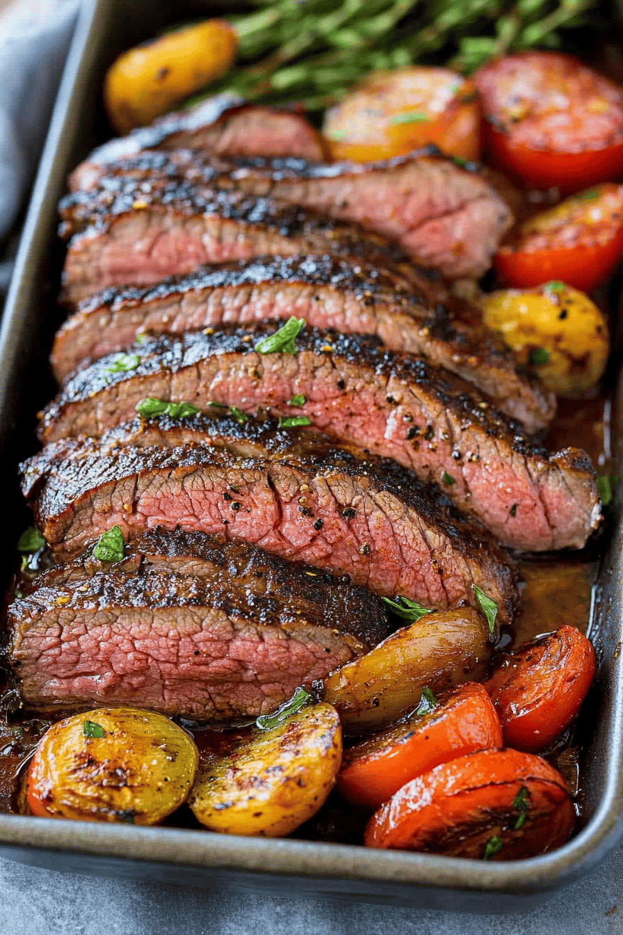 Tri-Tip Marinade ingredients organized and measured on kitchen counter