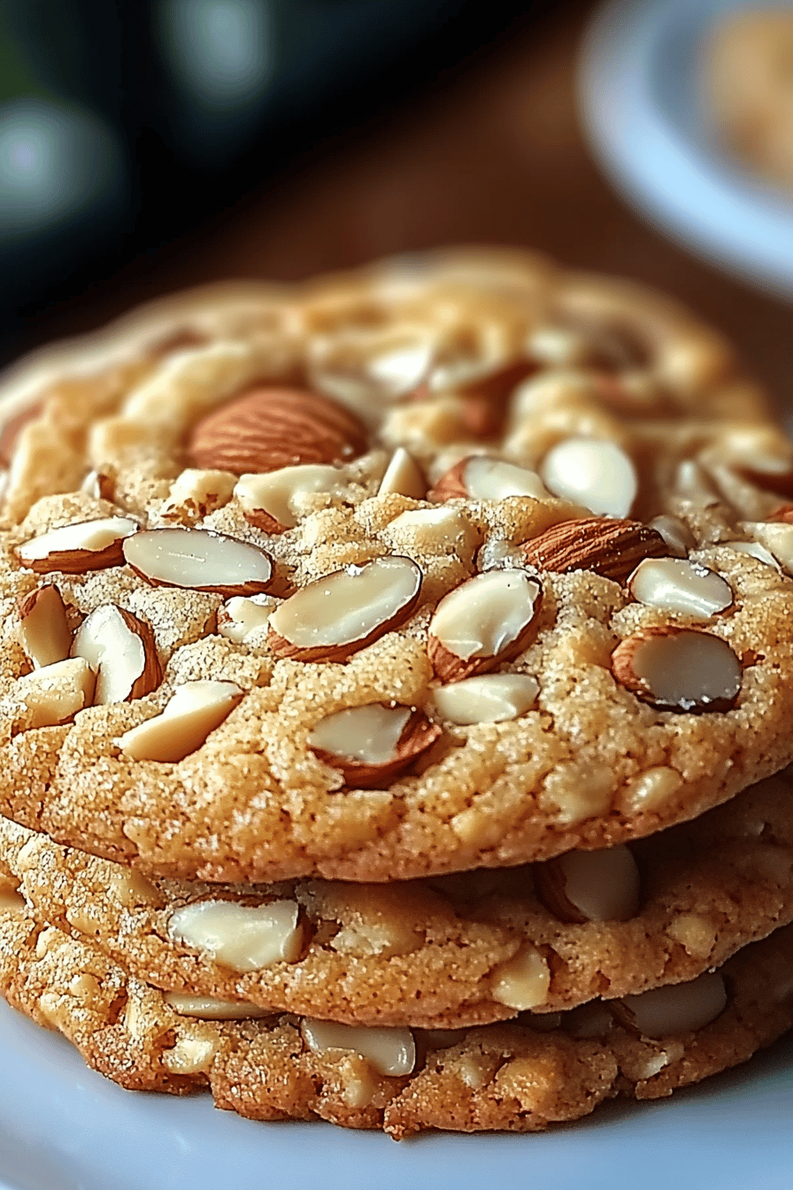 Triple Almond Cookies