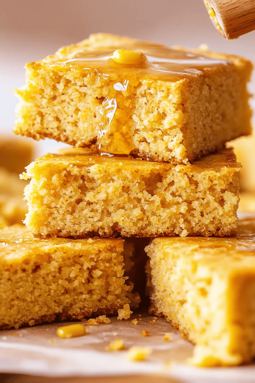 basic cornbread recipe final dish beautifully presented and ready to serve