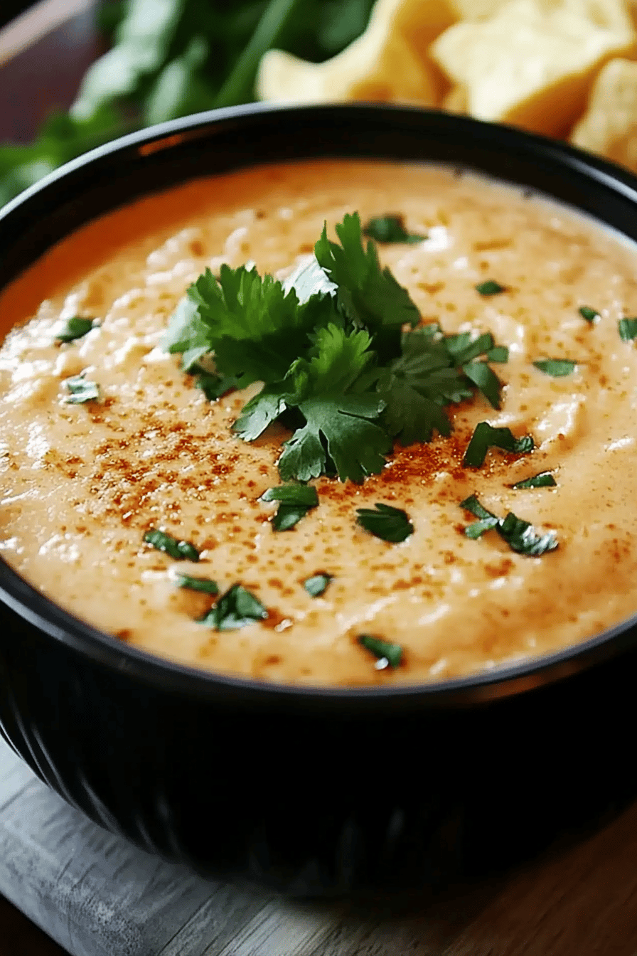 cheese dip recipe final dish beautifully presented and ready to serve