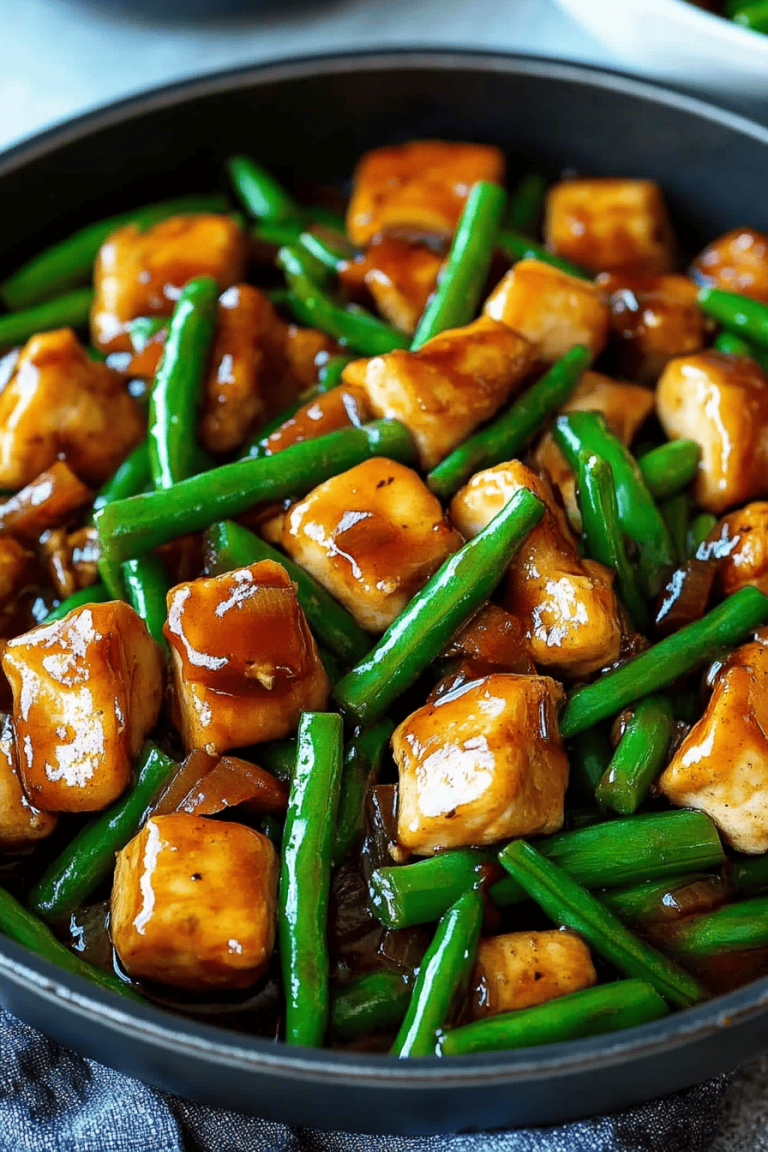 chicken green beans stir-fry