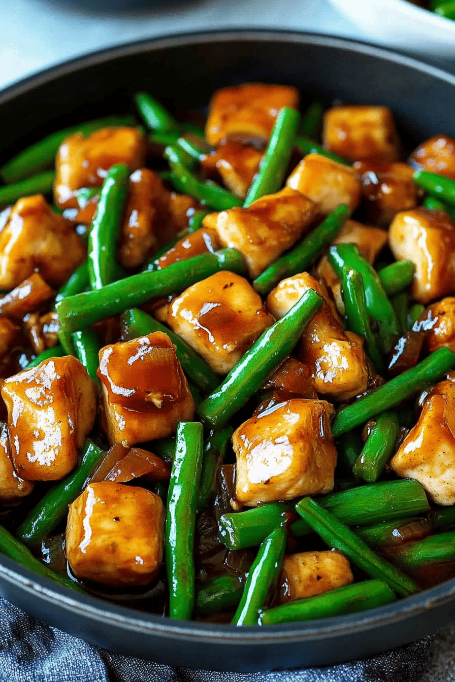 chicken green beans stir-fry
