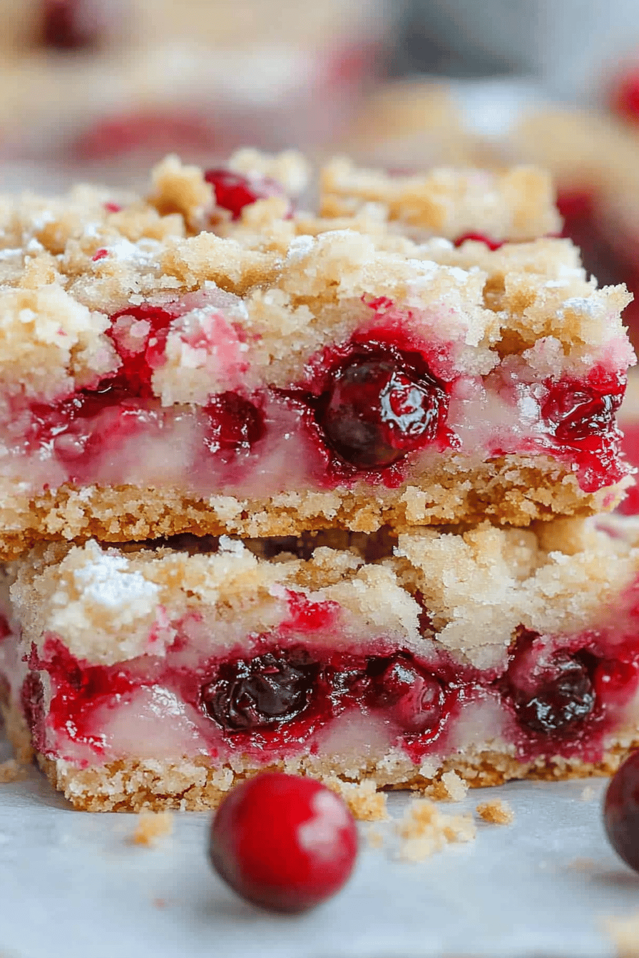 cranberry crumb bars final dish beautifully presented and ready to serve