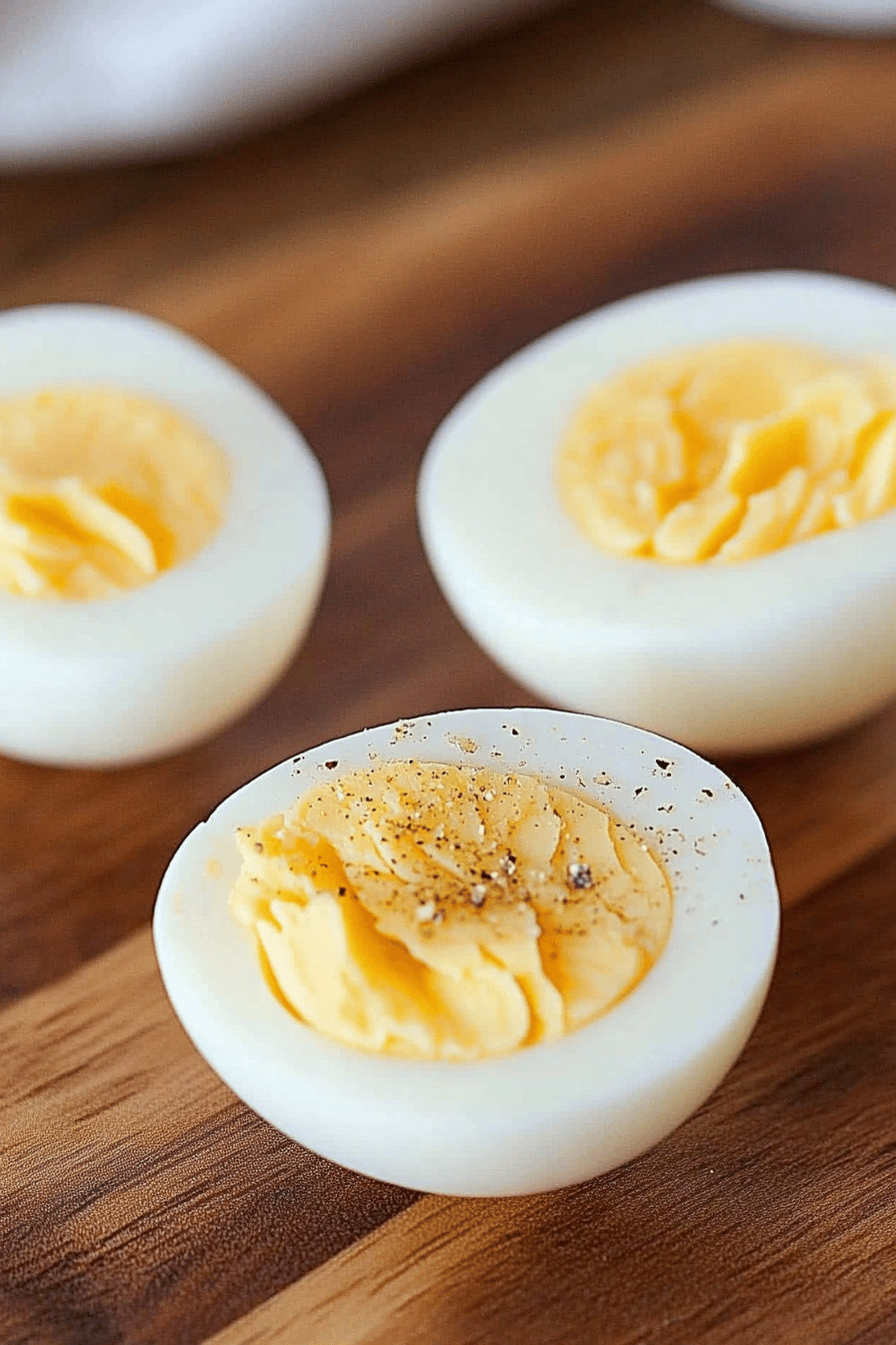 hard-boiled eggs final dish beautifully presented and ready to serve