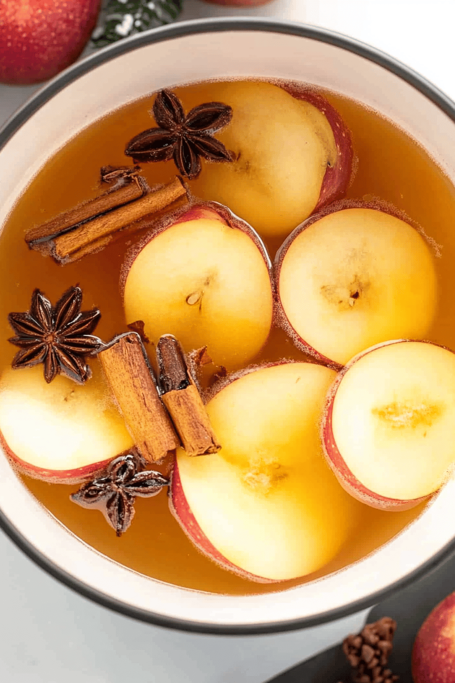 holiday punch recipe ingredients organized and measured on kitchen counter