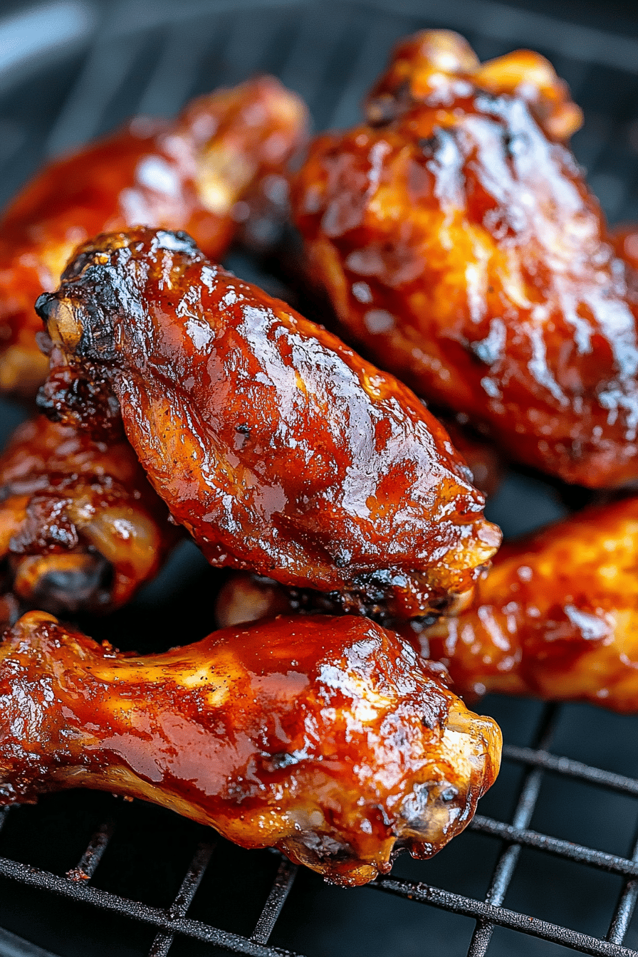 oven-baked BBQ chicken wings ingredients organized and measured on kitchen counter