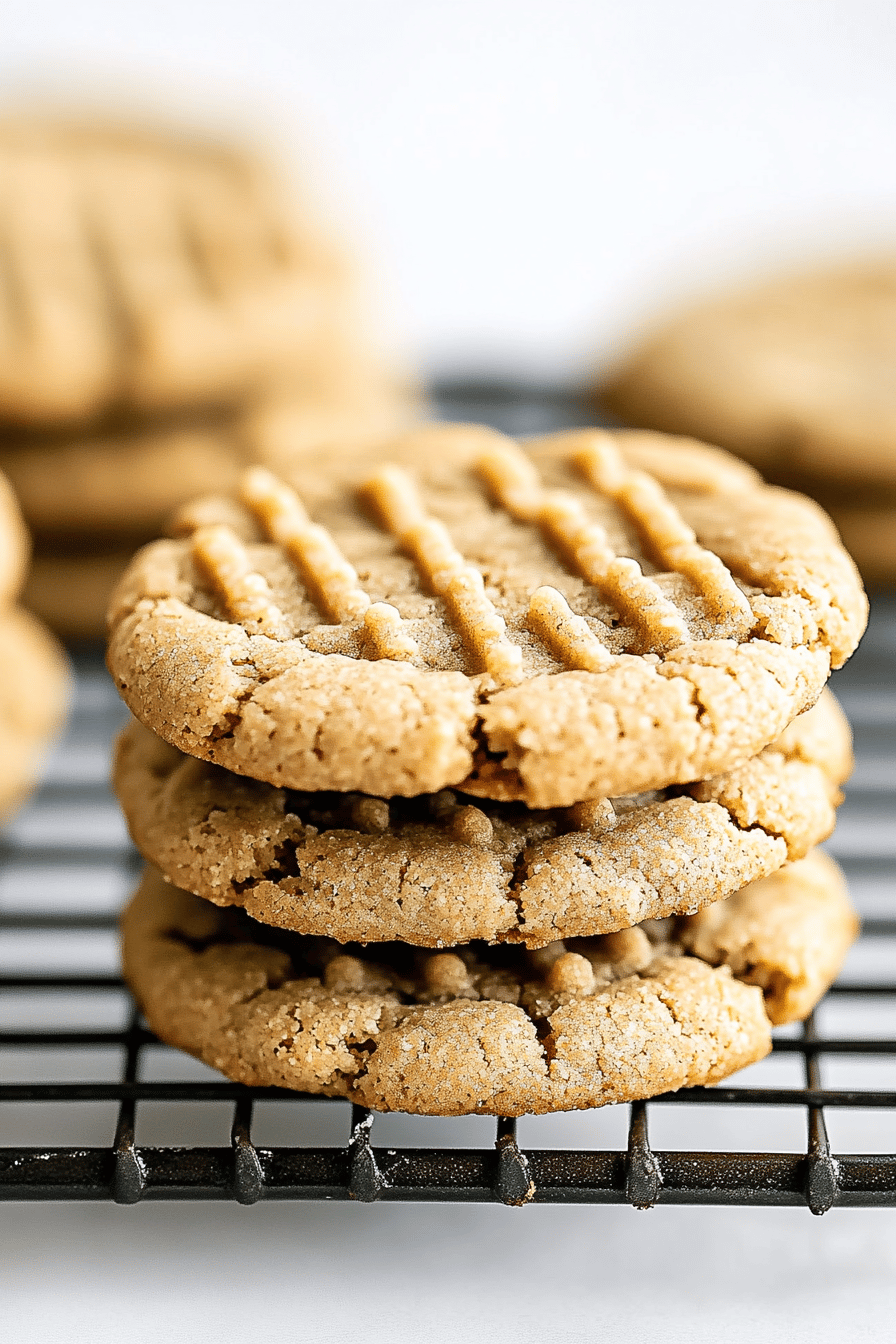 peanut butter cookies final dish beautifully presented and ready to serve