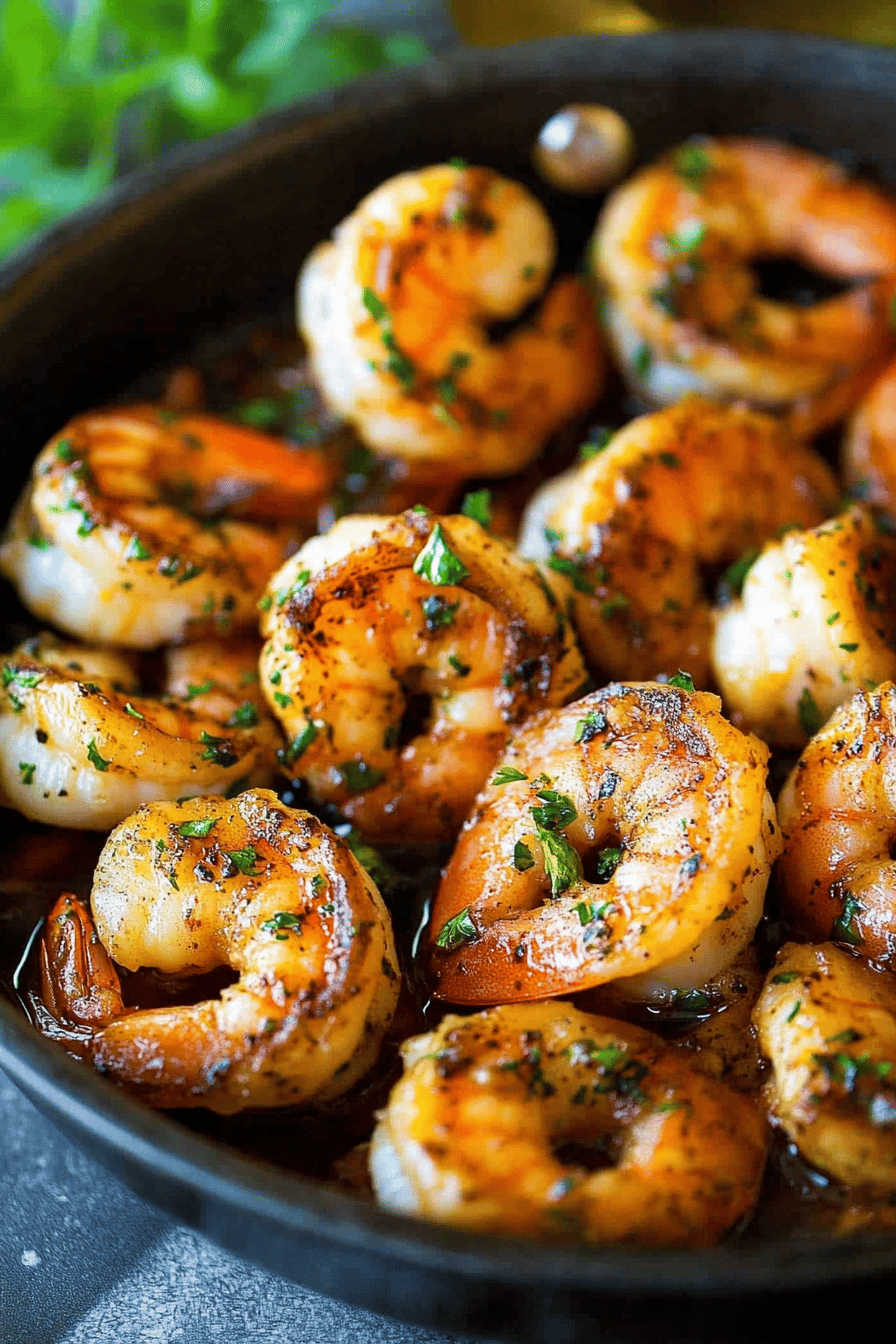 shrimp marinade final dish beautifully presented and ready to serve