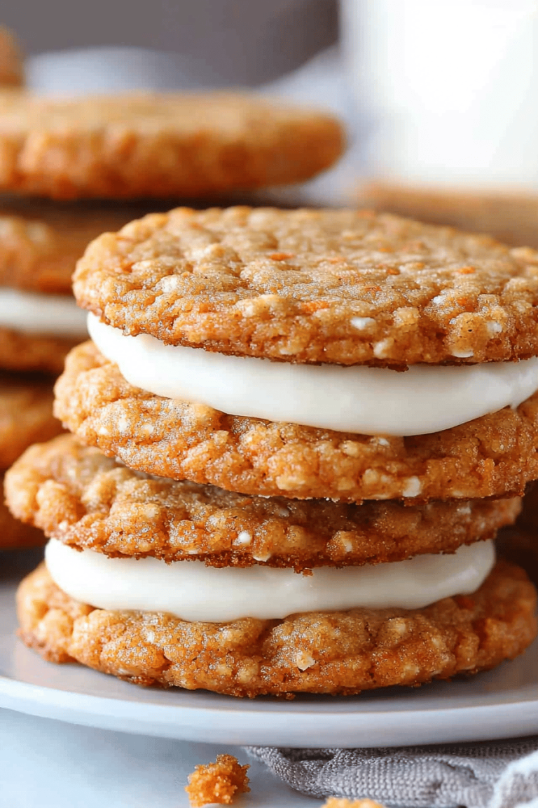 Carrot Cake Sandwich Cookies