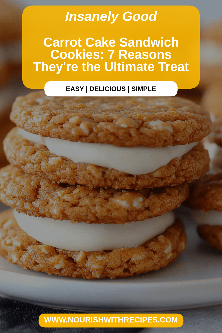 Carrot Cake Sandwich Cookies final dish beautifully presented and ready to serve