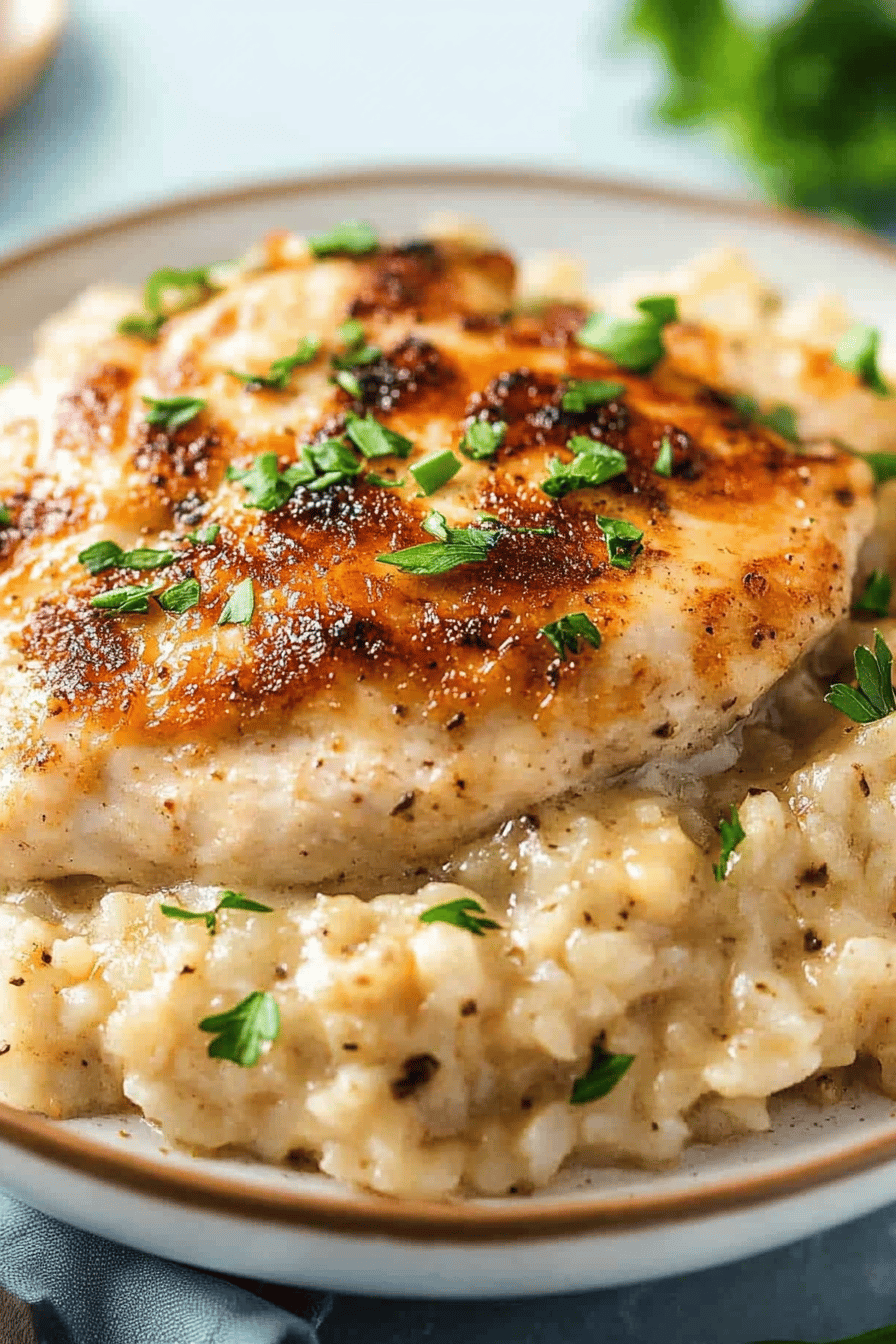Chicken and Rice Bake Recipe slice on plate showing perfect texture and swirl pattern