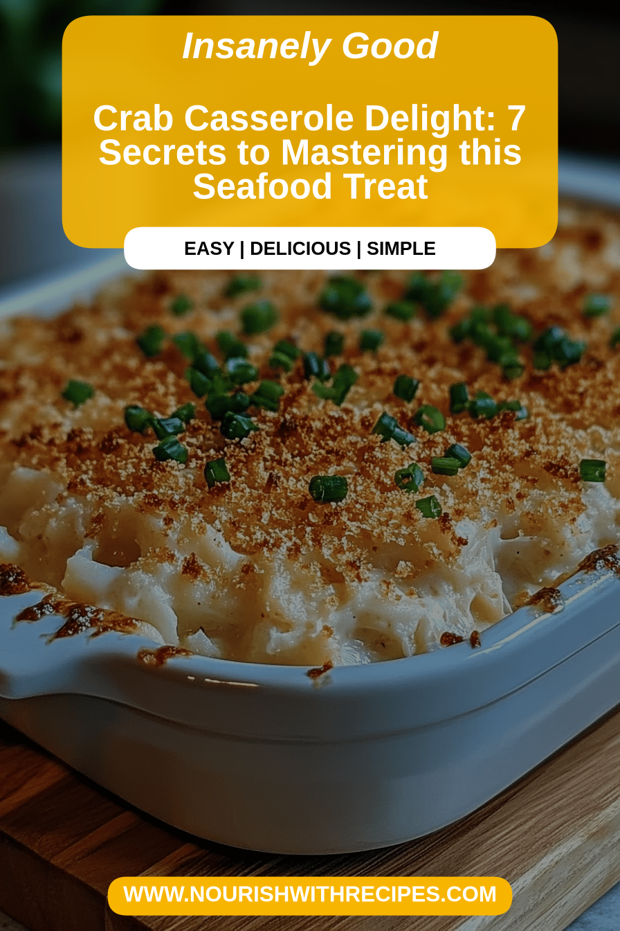 Crab Casserole Recipe final dish beautifully presented and ready to serve