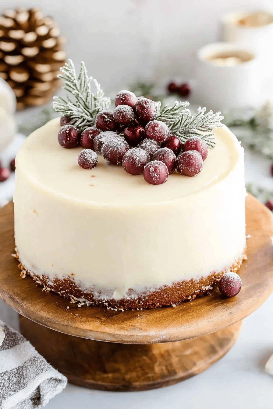 Eggnog Cake Recipe ingredients organized and measured on kitchen counter