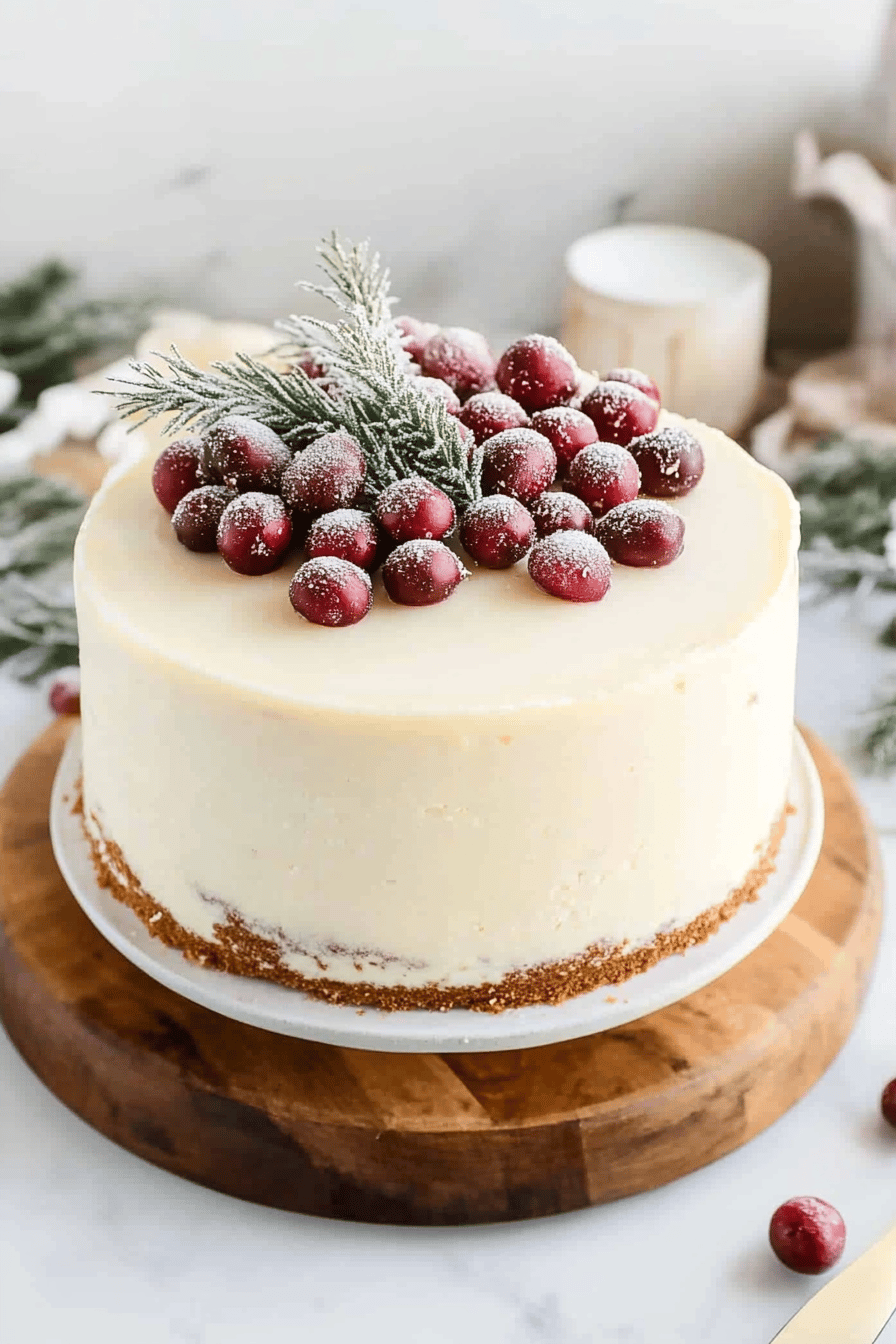 Eggnog Cake Recipe slice on plate showing perfect texture and swirl pattern