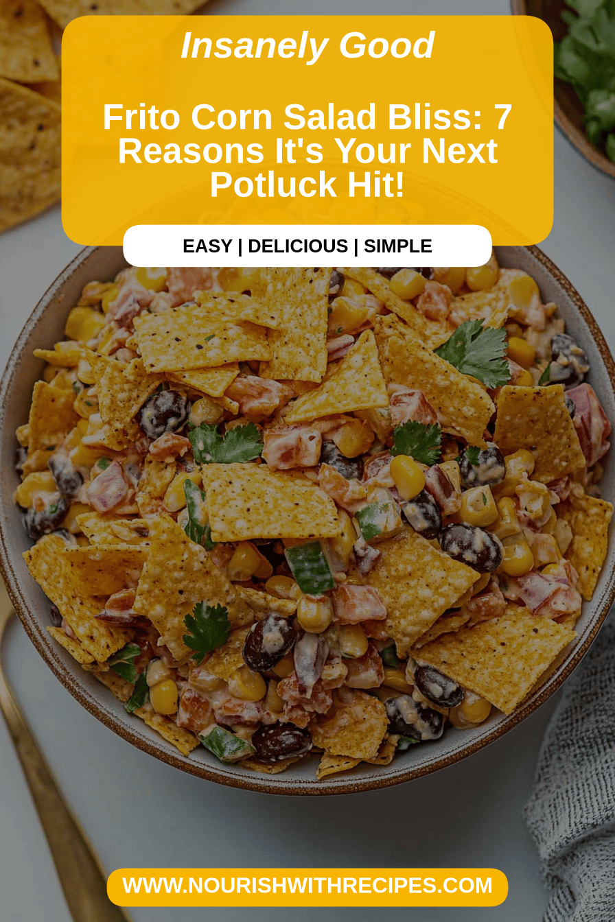 Frito Corn Salad final dish beautifully presented and ready to serve