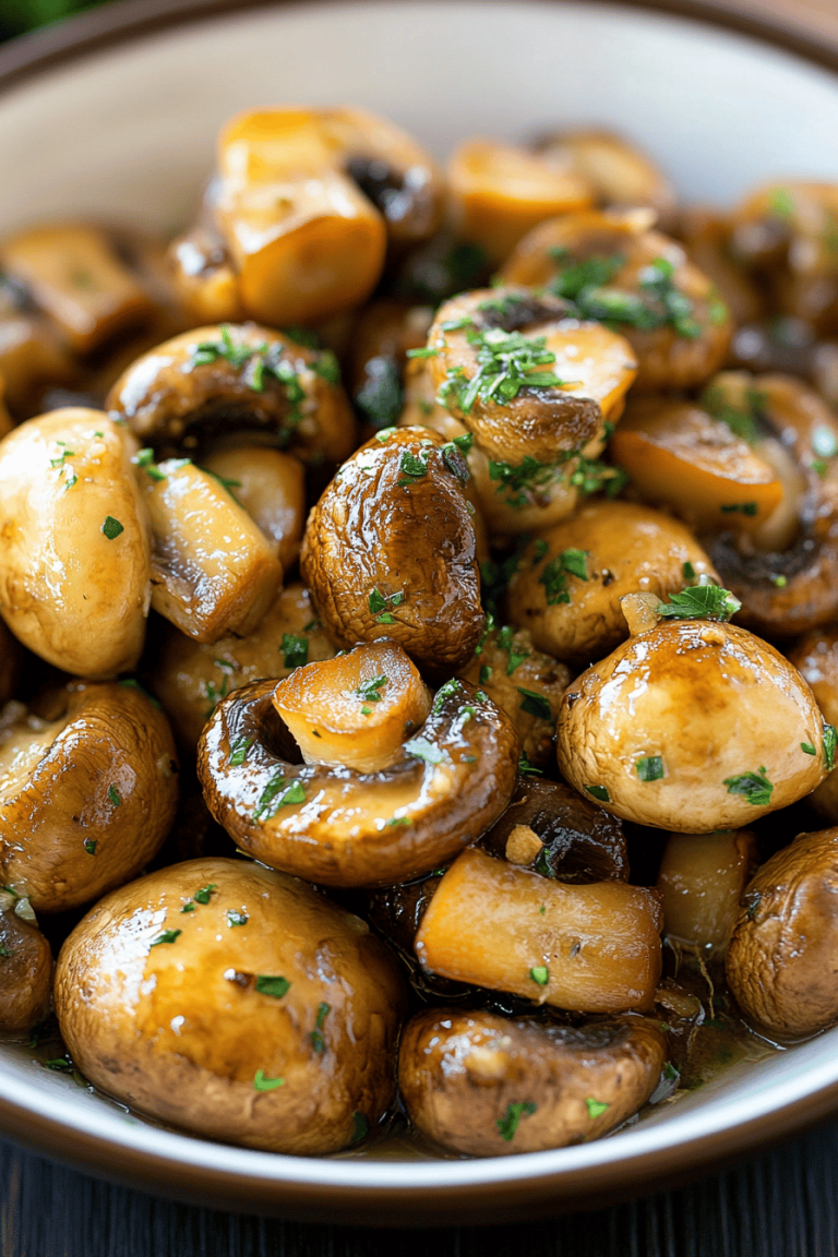 Garlic Mushrooms Recipe