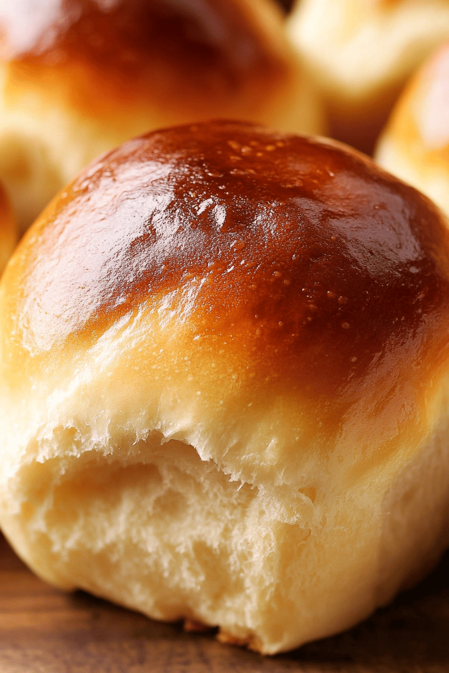 Hawaiian Bread Rolls slice on plate showing perfect texture and swirl pattern