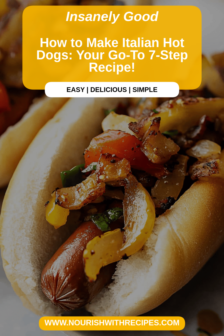 Italian Hot Dogs Recipe final dish beautifully presented and ready to serve