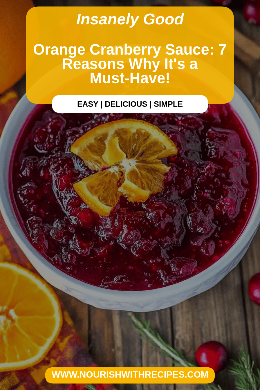 Orange Cranberry Sauce final dish beautifully presented and ready to serve