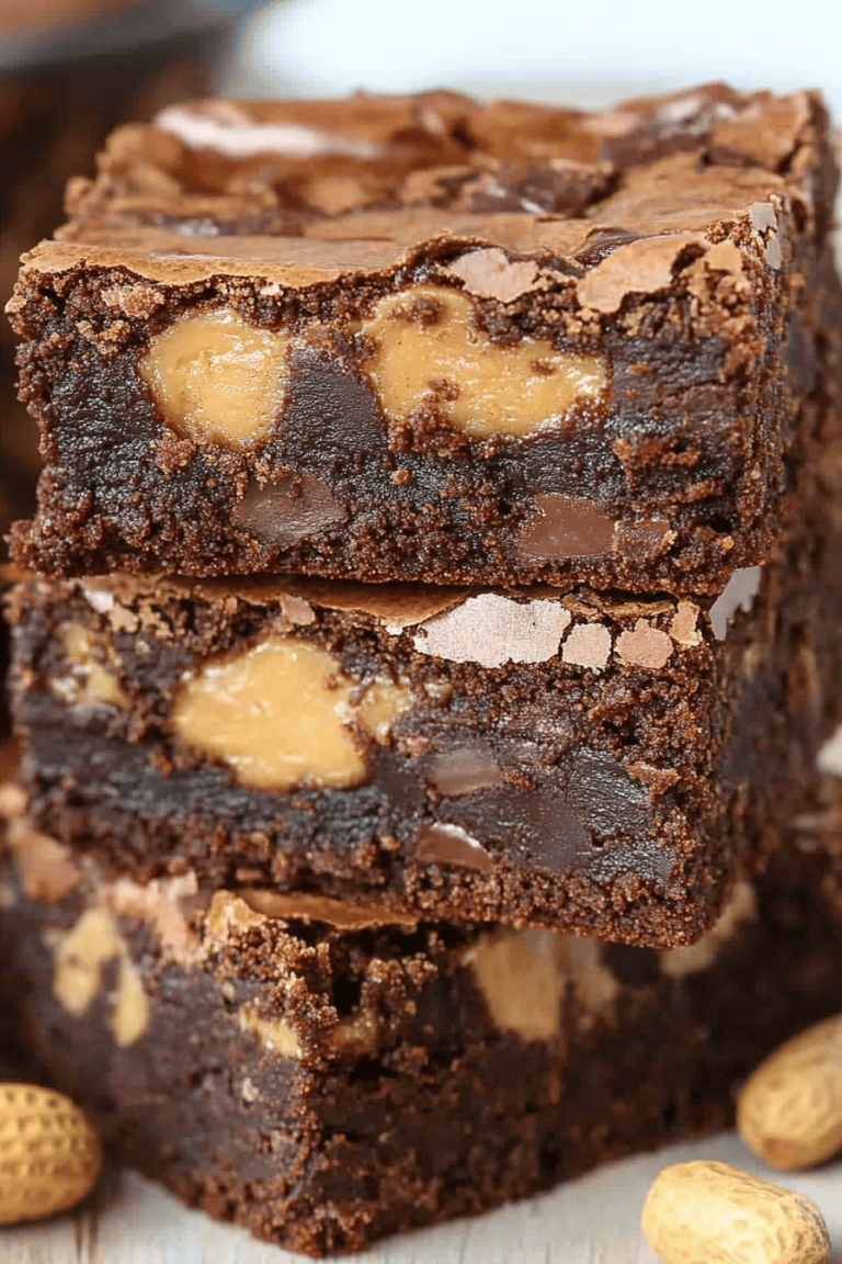 Peanut Butter Swirl Brownies