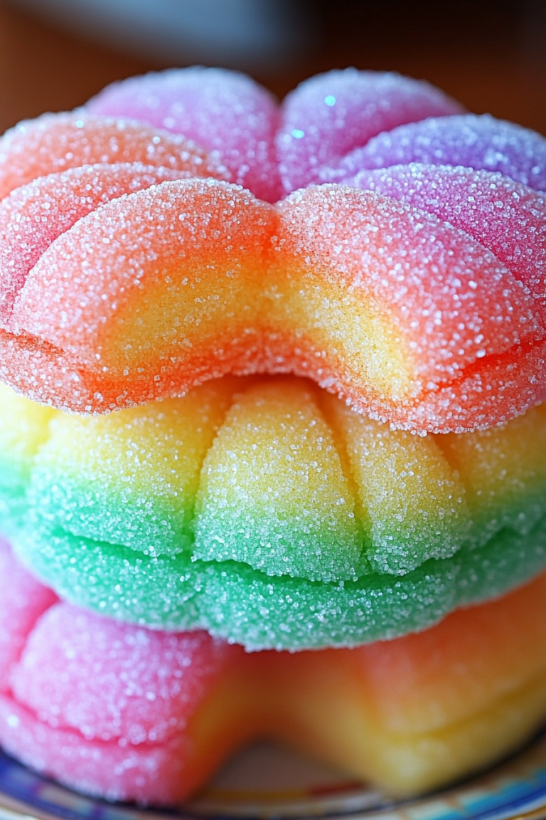 Rainbow Jello Sugar Cookies