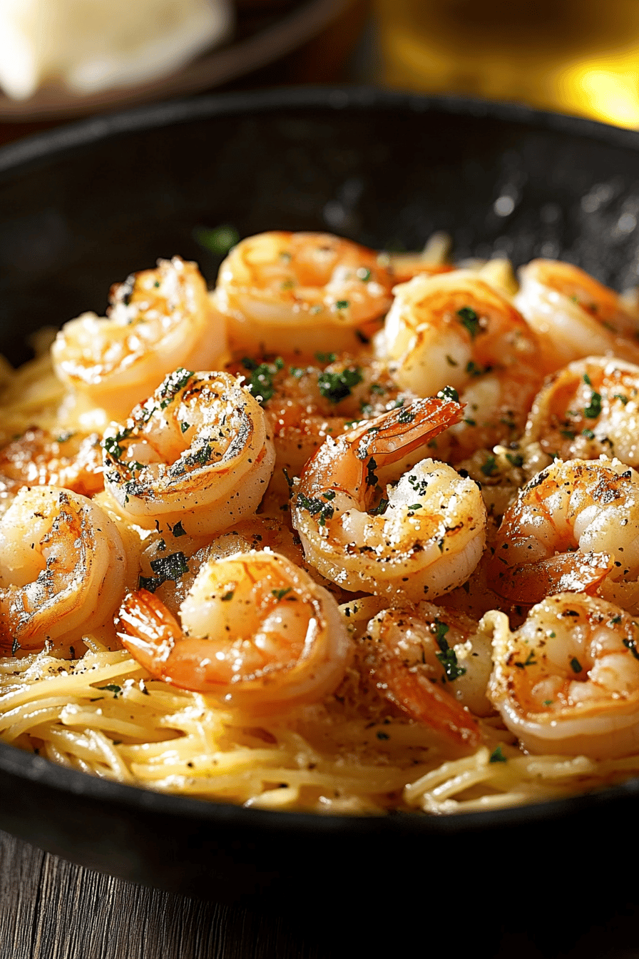 Red Lobster Shrimp Scampi Recipe slice on plate showing perfect texture and swirl pattern