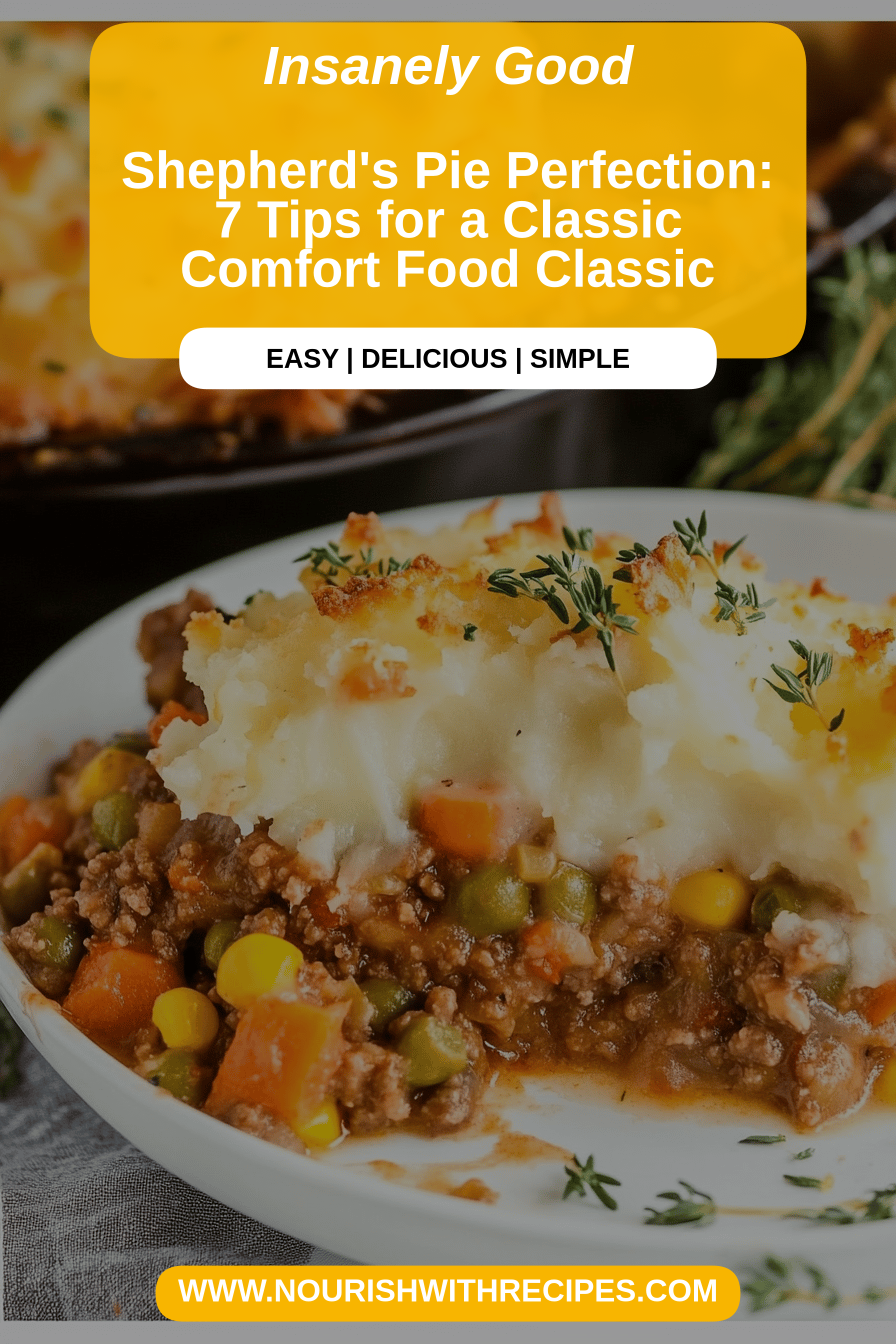 Shepherd's Pie Recipe final dish beautifully presented and ready to serve