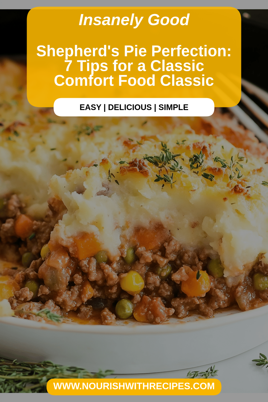 Shepherd's Pie Recipe final dish beautifully presented and ready to serve