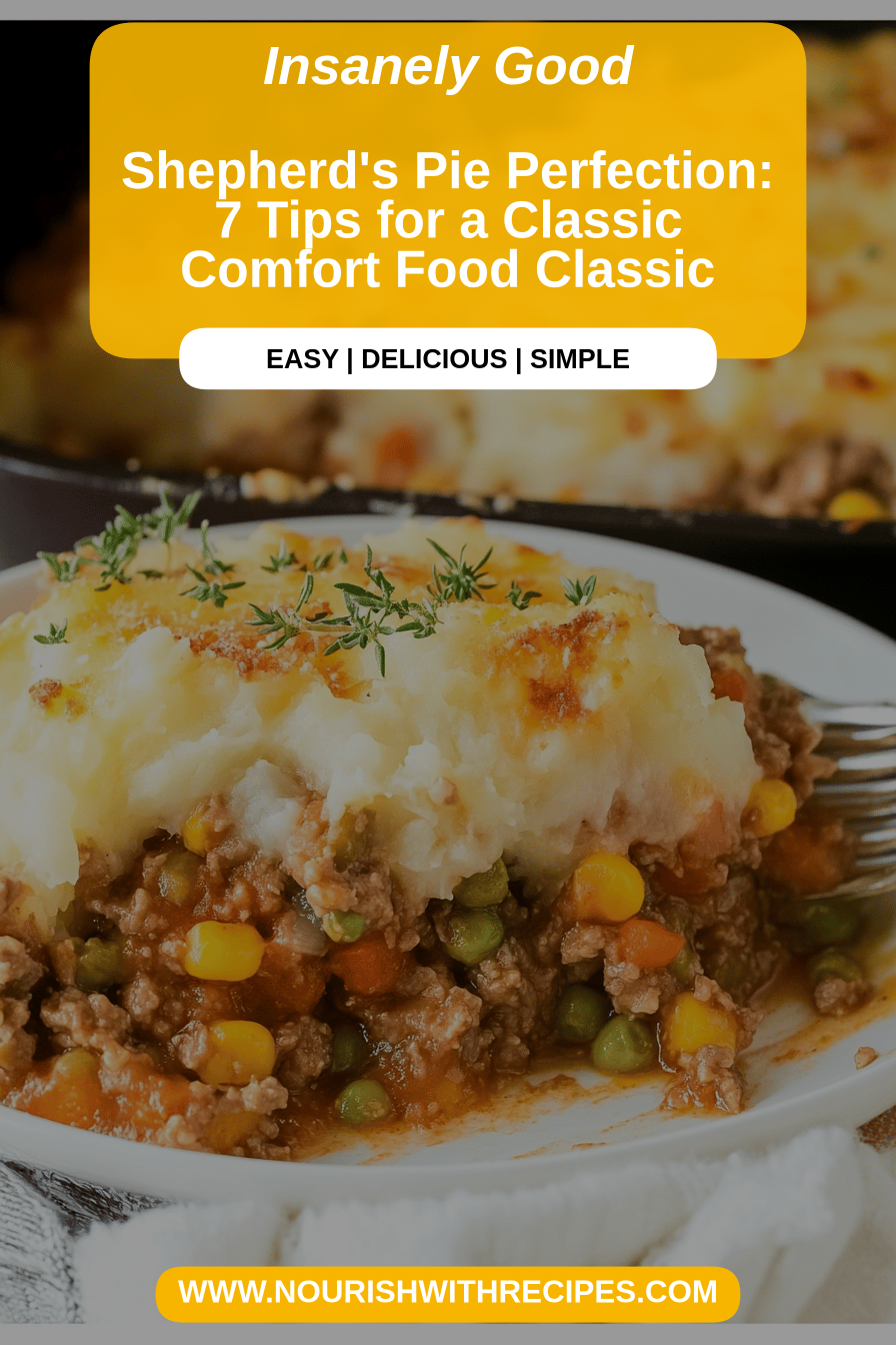Shepherd's Pie Recipe final dish beautifully presented and ready to serve