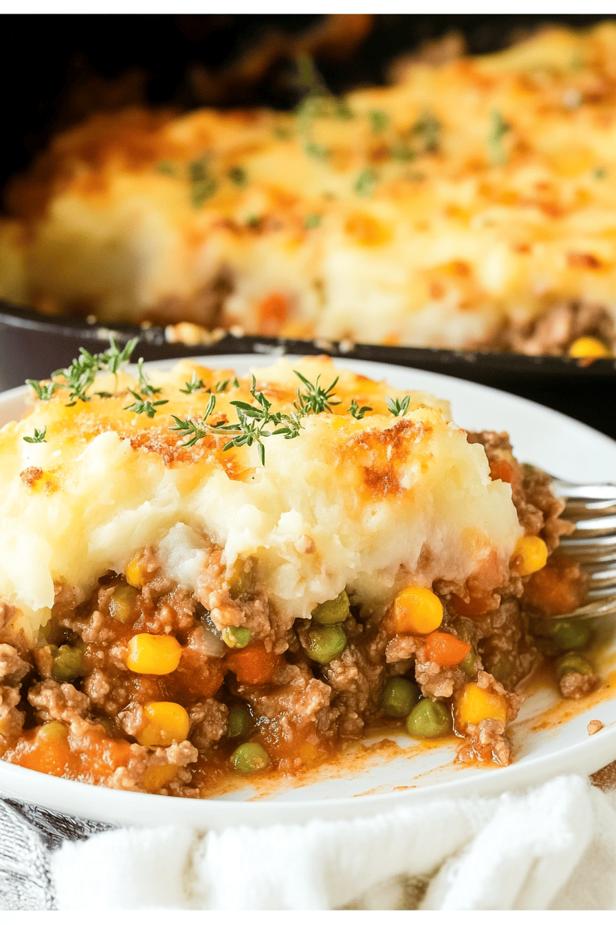 Shepherd's Pie Recipe ingredients organized and measured on kitchen counter