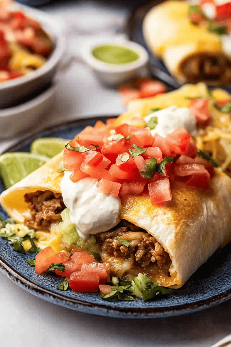 Shredded Beef Chimichangas