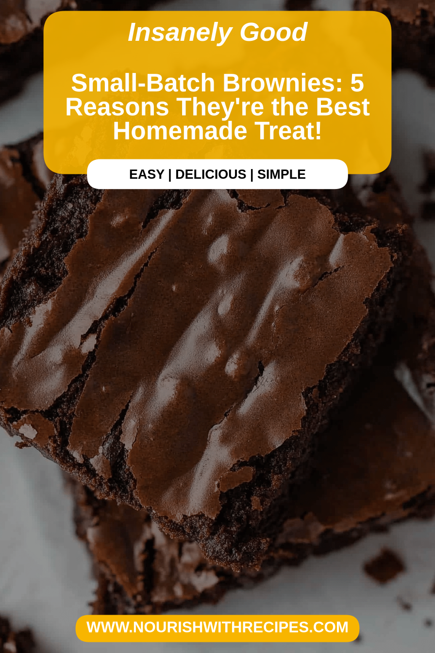 Small-Batch Brownies final dish beautifully presented and ready to serve